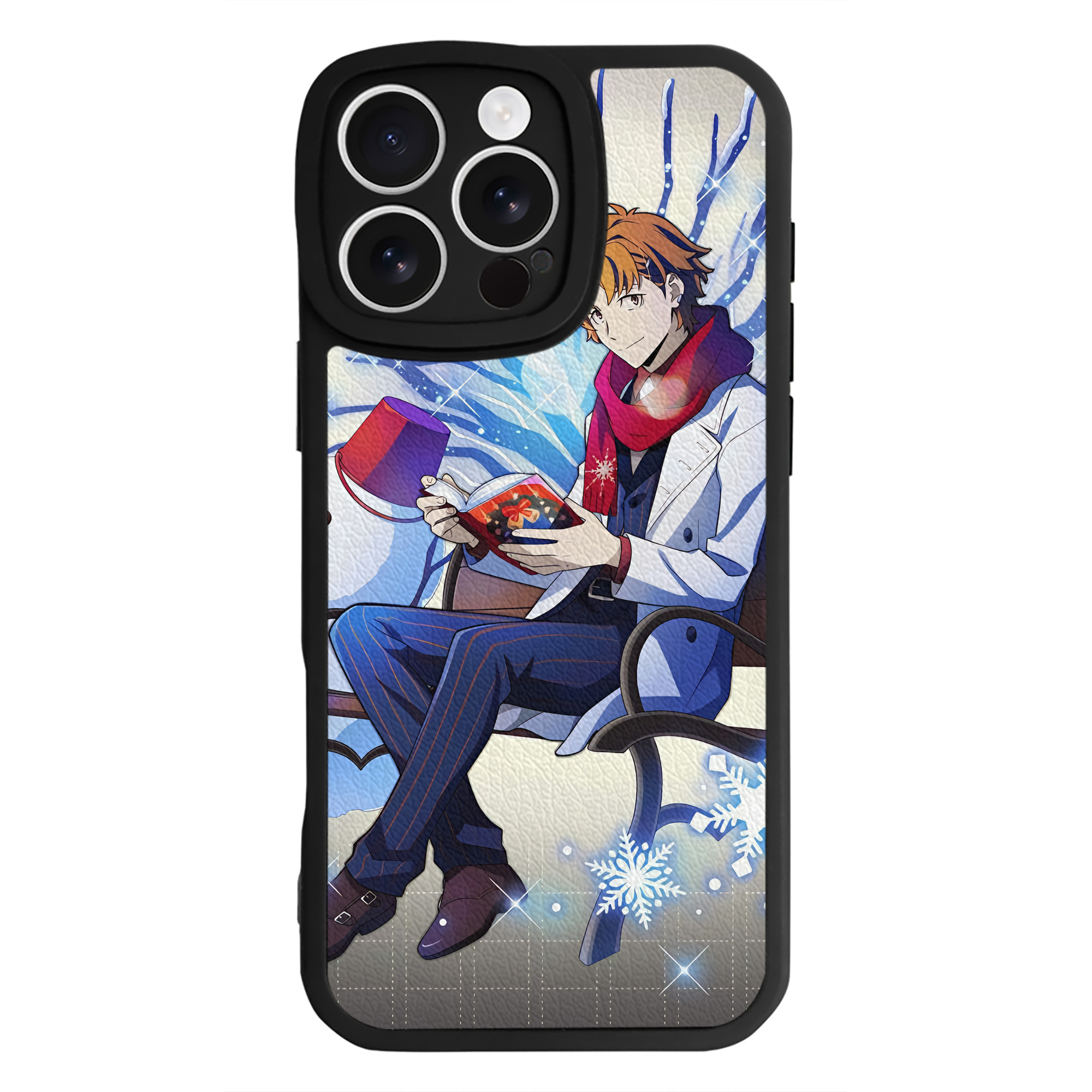 （画像用） 文豪ストレイドッグス Bungo Stray Dogs 【iPhone 16シリーズ対応】シリコンスマホケース（レザー調） 材質：シリコン